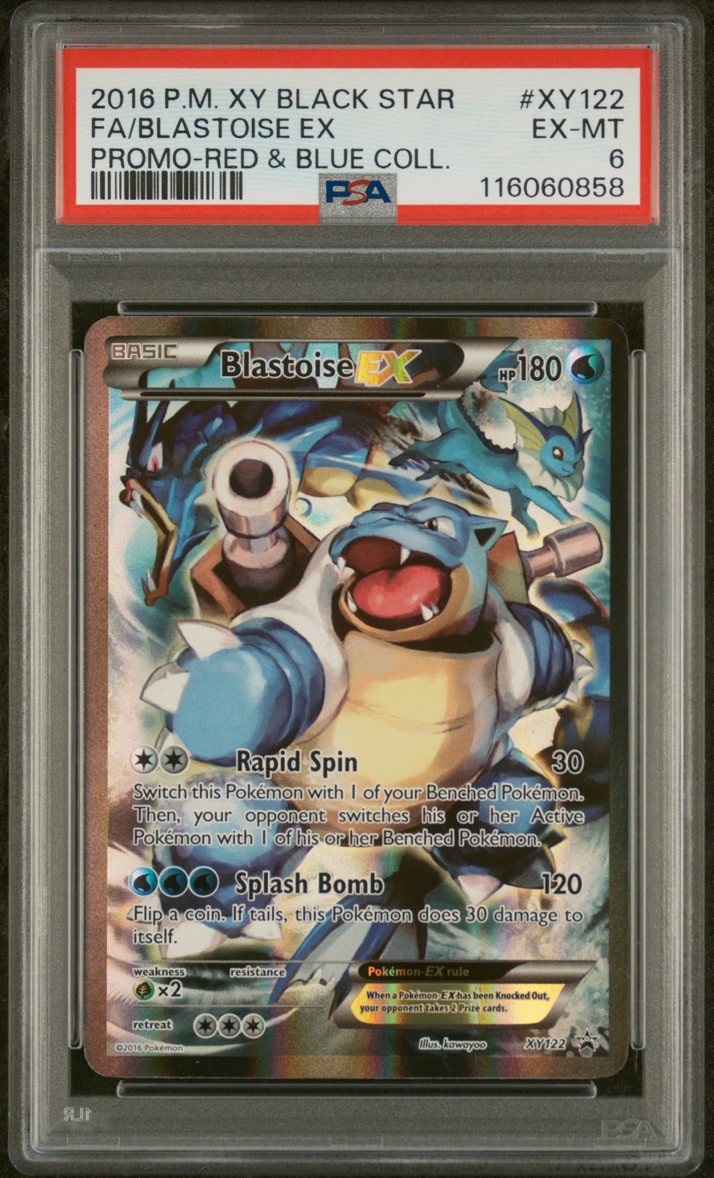 PSA 6 Blastoise Ex 122 XY Promo 2016