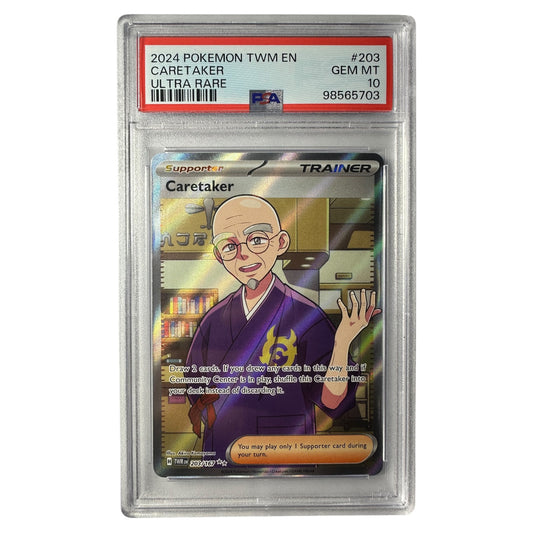 PSA 10 2024 Caretaker #203 Twilight Masquerade Ultra Rare