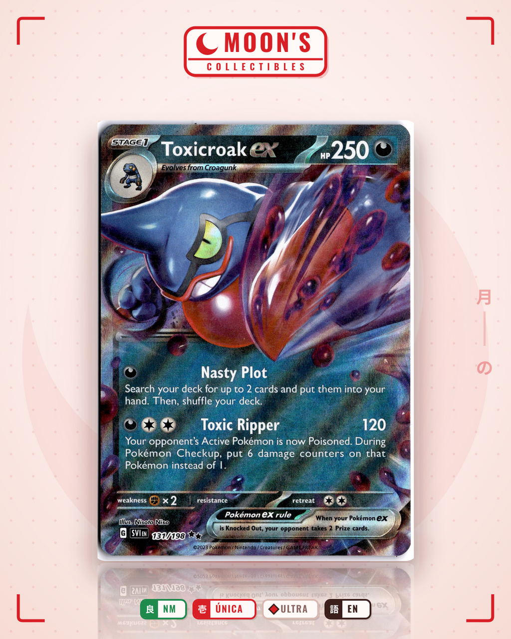Toxicroak ex · Scarlet & Violet #131/198 · NM
