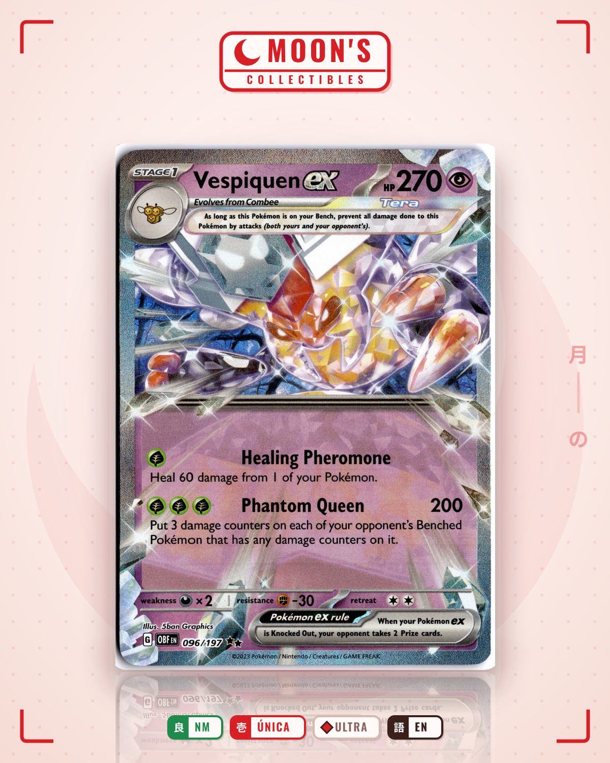 Vespiquen ex · Obsidian Flames #096/197 · NM