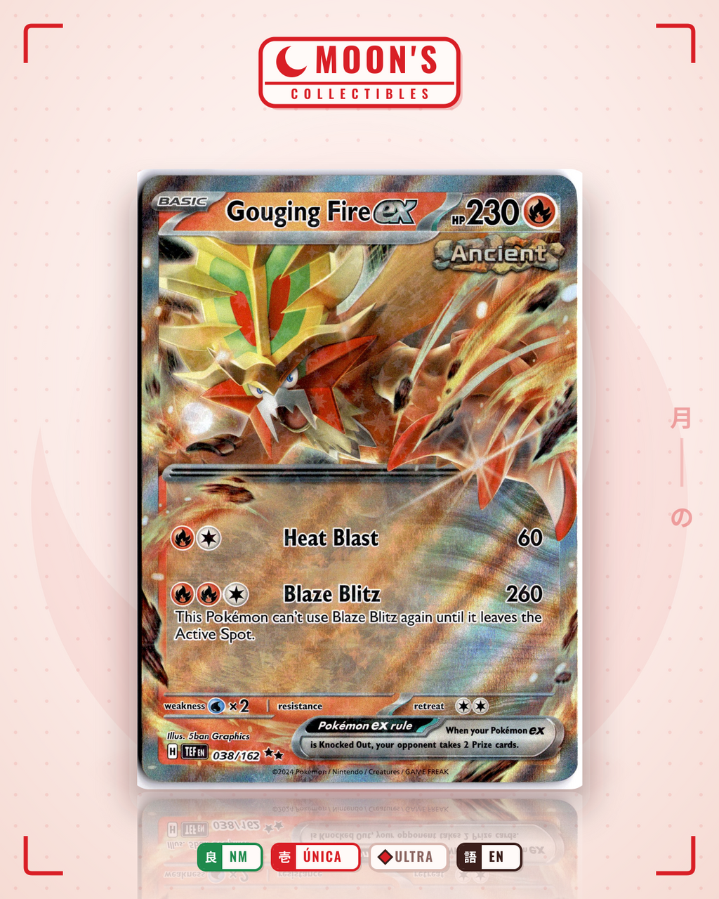 Gouging Fire ex · Temporal Forces #038/162 · NM