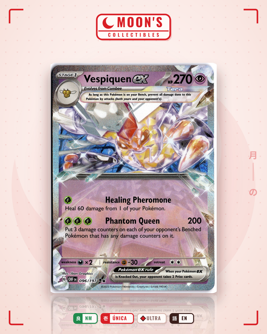 Vespiquen ex · Obsidian Flames #096/197 · NM
