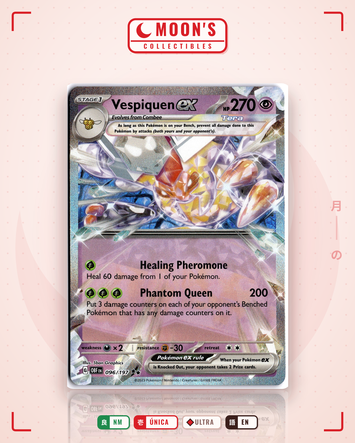 Vespiquen ex · Obsidian Flames #096/197 · NM