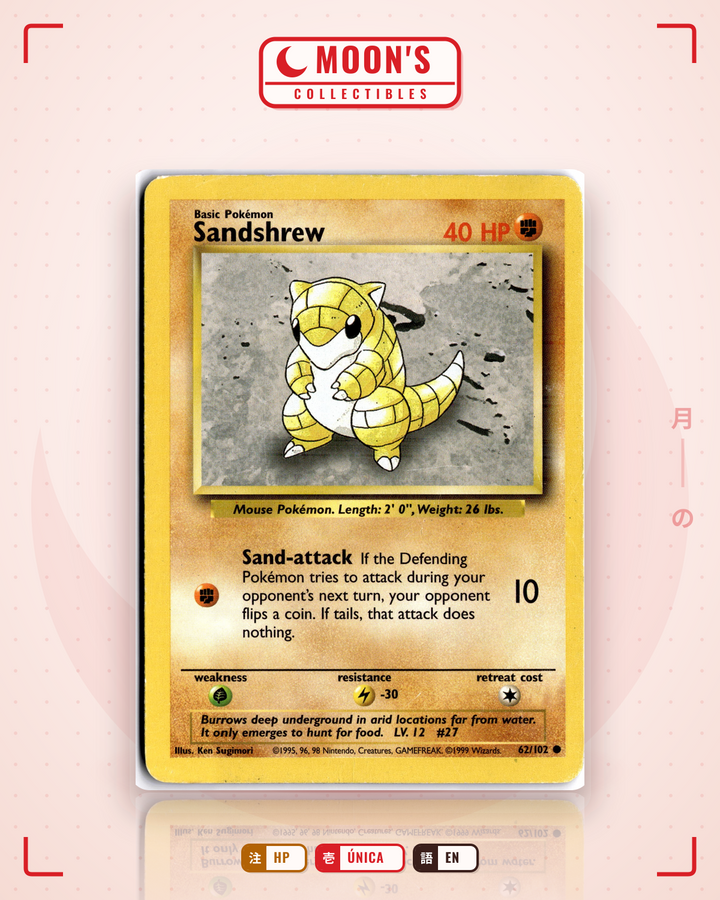 Sandshrew · Base #62/102 · HP