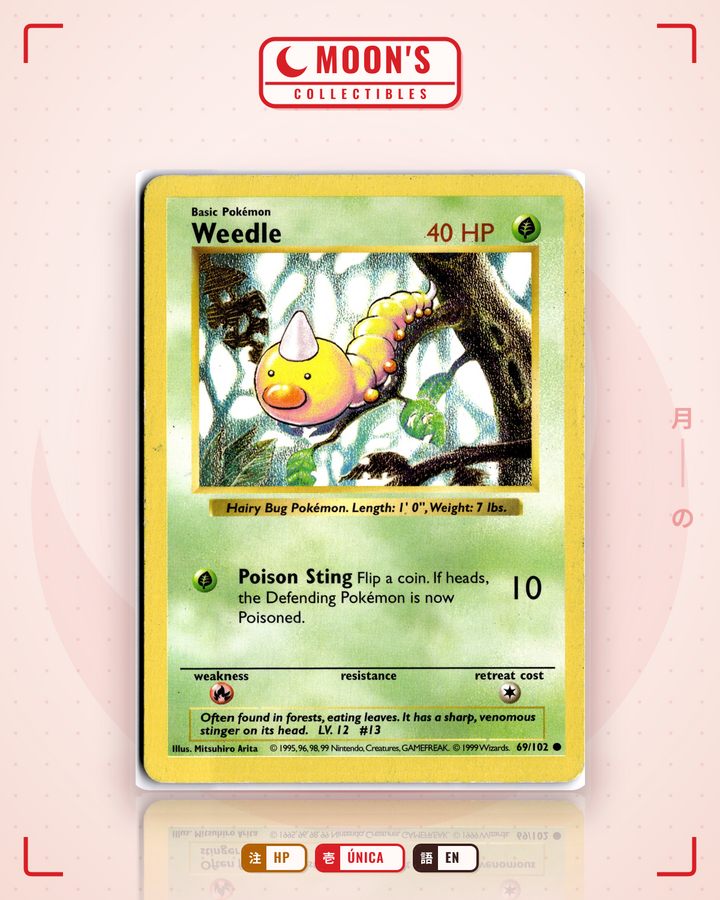 Weedle · Base #69/102 · HP