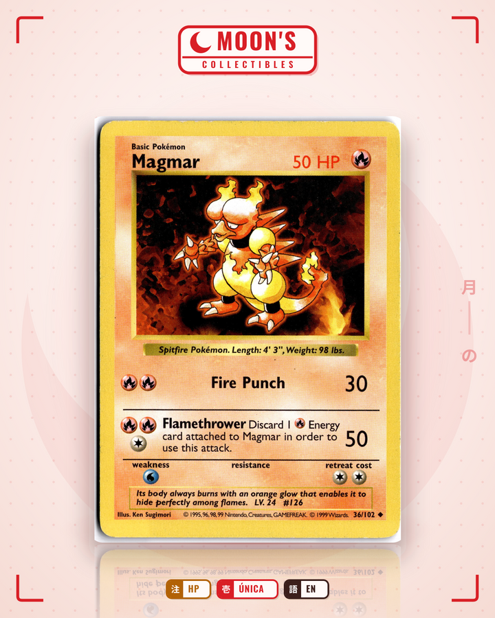 Magmar · Base #36/102 · HP