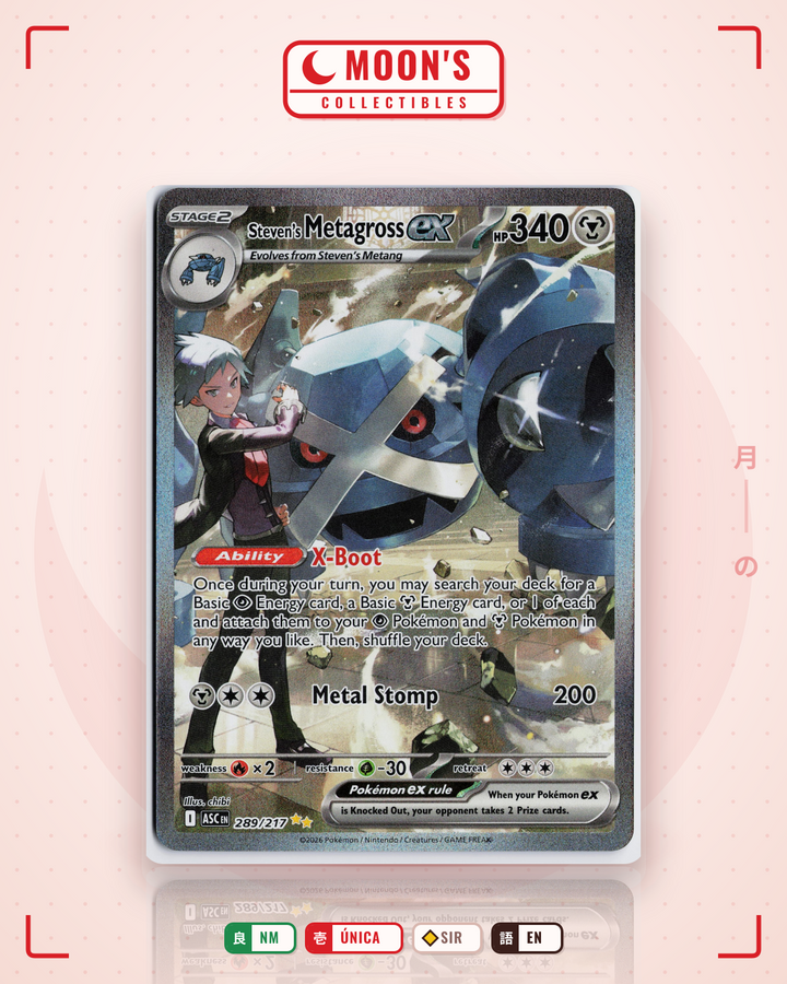 Steven's Metagross ex · Ascended Heroes #289/217 · NM