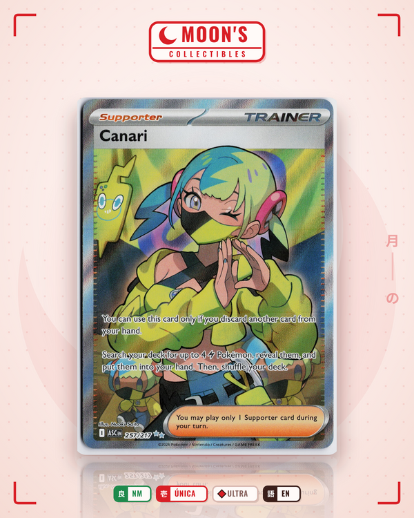 Carta Pokémon Canari · Ascended Heroes #257/217 (NM) — pieza única en Moon's Collectibles México