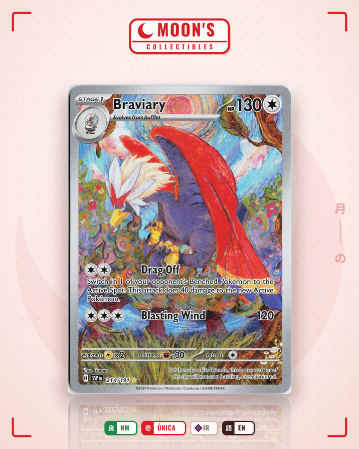 Braviary · Surging Sparks #214/191 · NM