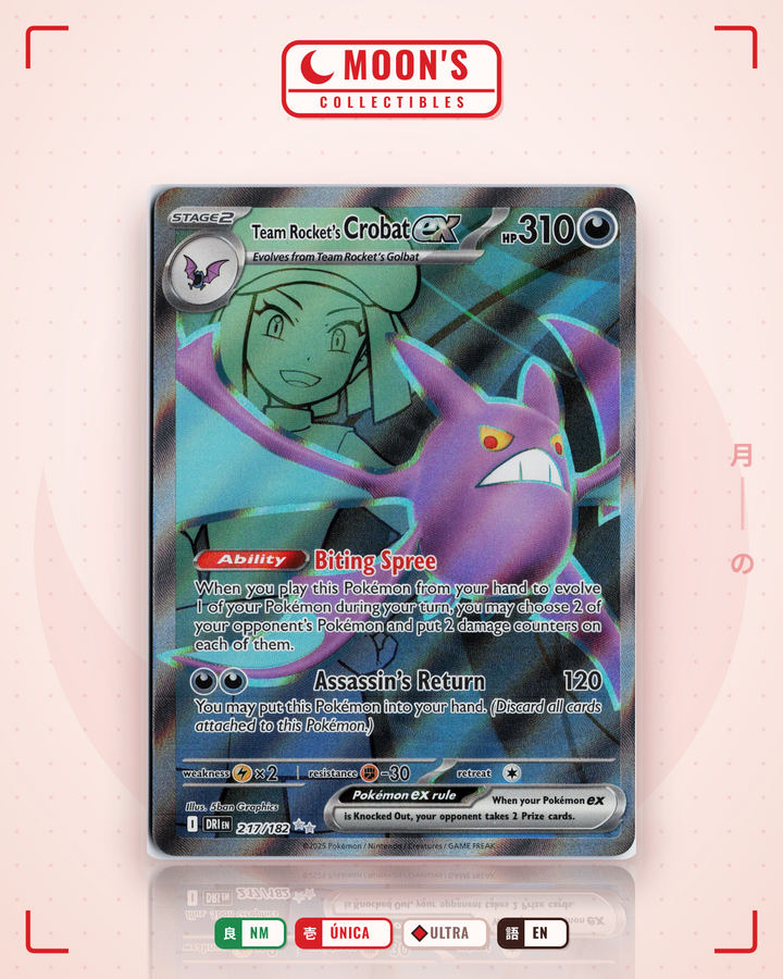 Team Rocket's Crobat ex · Destined Rivals #217/182 · NM