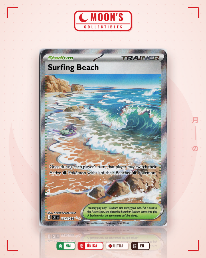 Surfing Beach · Chaos Rising #114/086 · NM