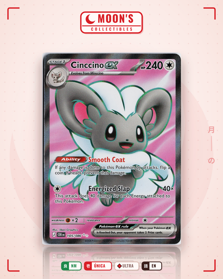 Cinccino ex · Chaos Rising #105/086 · NM