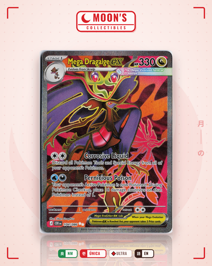 Mega Dragalge ex · Chaos Rising #104/086 · NM