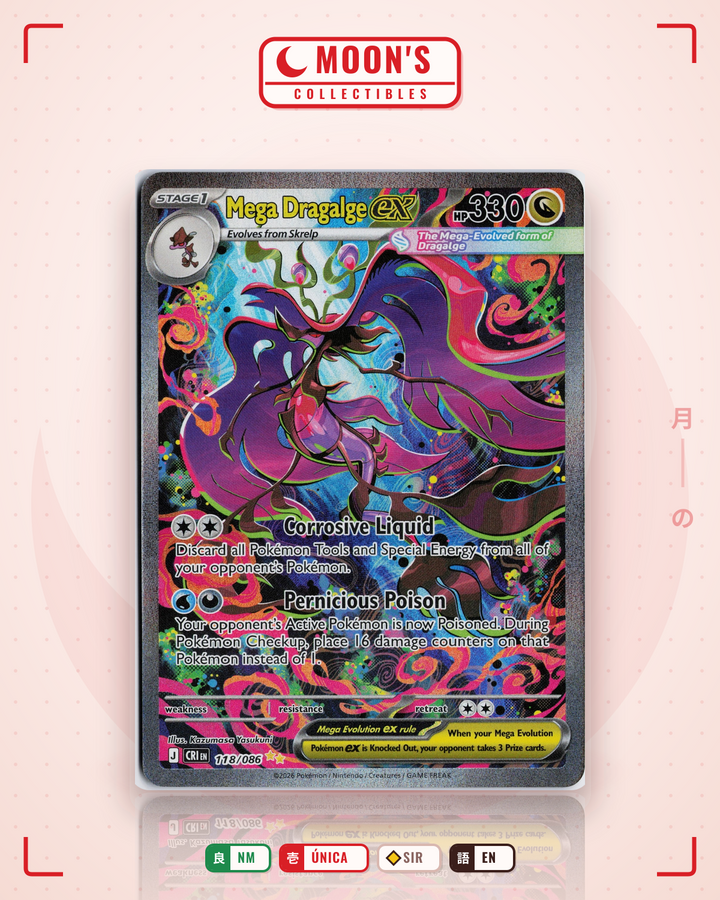 Mega Dragalge ex · Chaos Rising #118/086 · NM