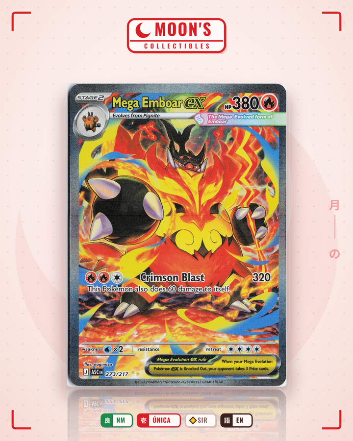 Mega Emboar ex · Ascended Heroes #273/217 · NM