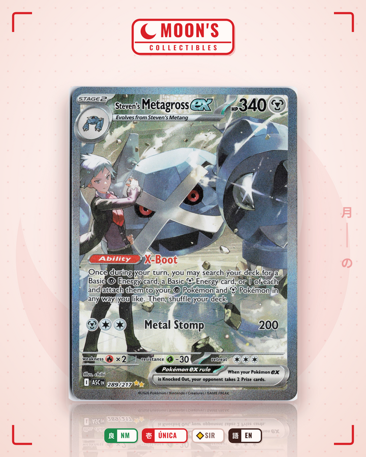 Steven's Metagross ex · Ascended Heroes #289/217 · NM