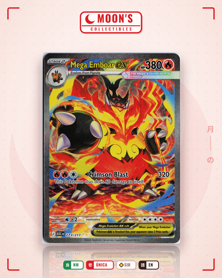 Mega Emboar ex · Ascended Heroes #273/217 · NM