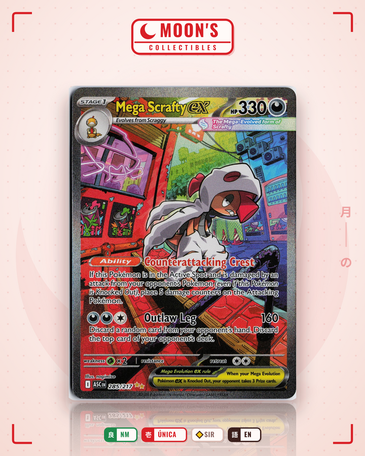 Mega Scrafty ex · Ascended Heroes #285/217 · NM