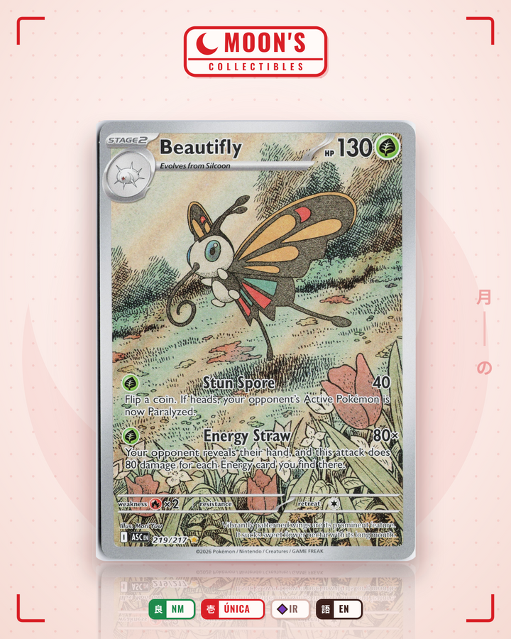 Beautifly · Ascended Heroes #219/217 · NM
