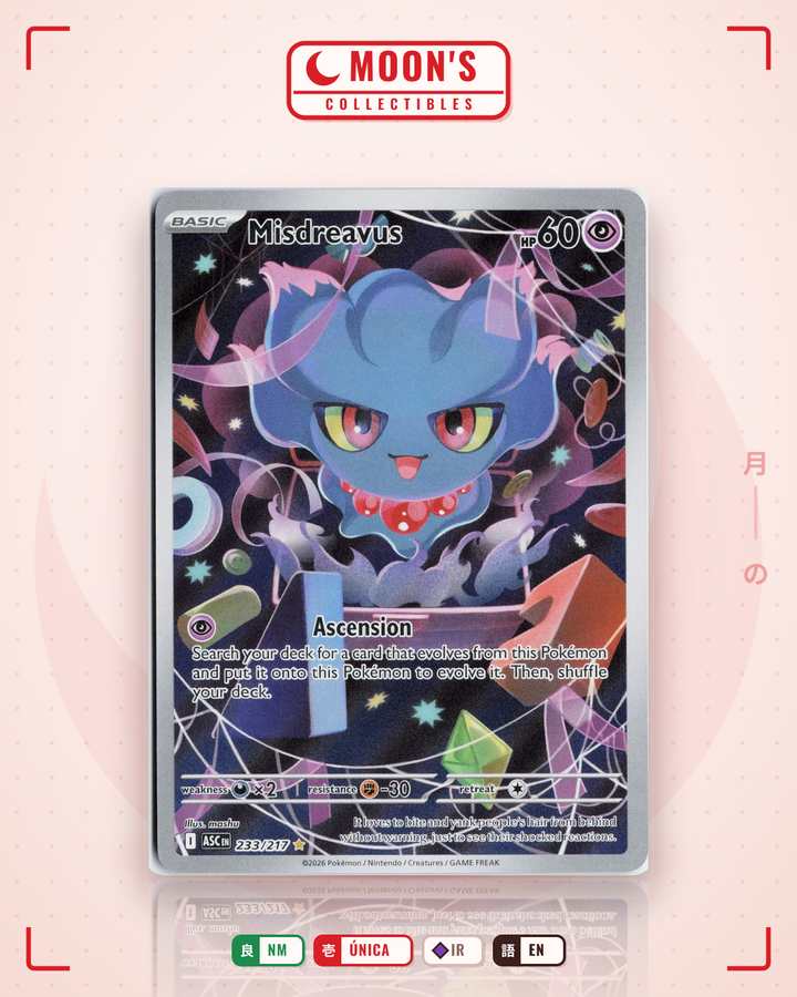Misdreavus · Ascended Heroes #233/217 · NM