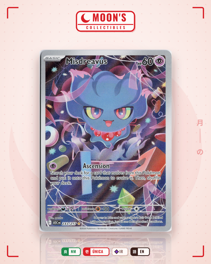Misdreavus · Ascended Heroes #233/217 · NM