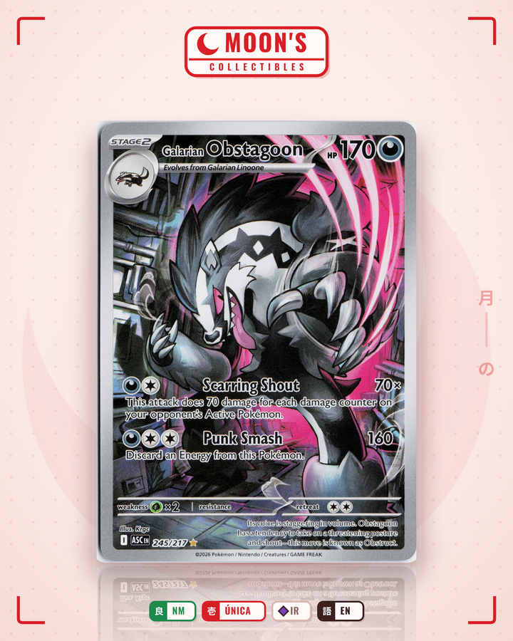 Galarian Obstagoon · Ascended Heroes #245/217 · NM