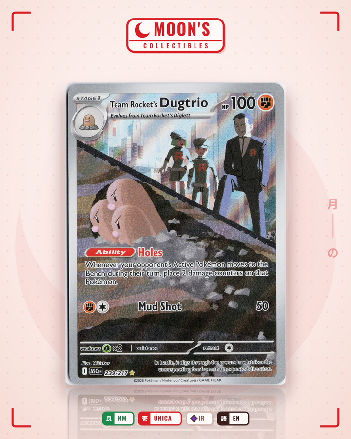 Team Rocket's Dugtrio · Ascended Heroes #239/217 · NM