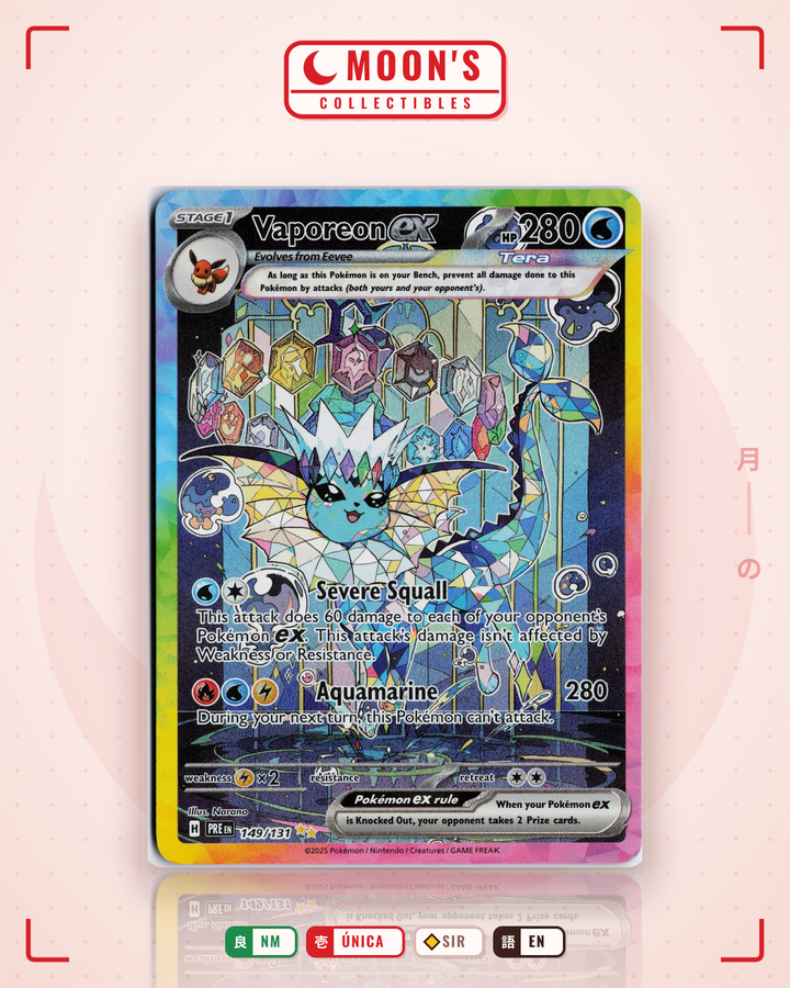 Vaporeon ex · Prismatic Evolutions #149/131 · NM