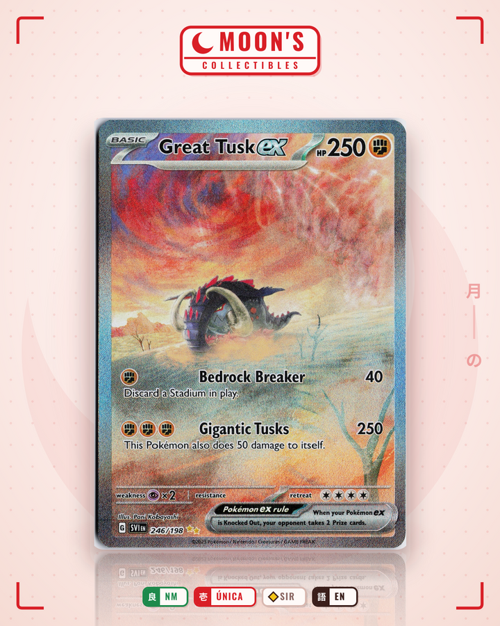 Great Tusk ex · Scarlet & Violet #246/198 · NM