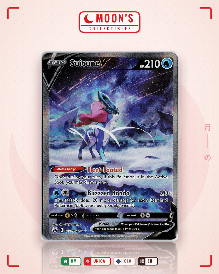 Suicune V · Crown Zenith Galarian Gallery #GG38/GG70 · NM