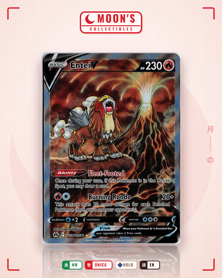 Entei V · Crown Zenith Galarian Gallery #GG36/GG70 · NM
