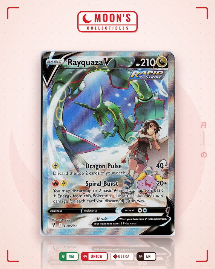 Rayquaza V · Evolving Skies #194/203 · NM