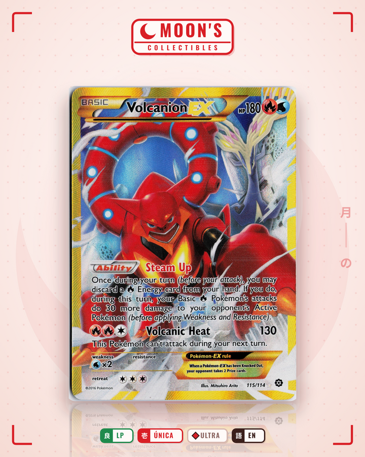 Volcanion-EX · Steam Siege #115/114 · LP