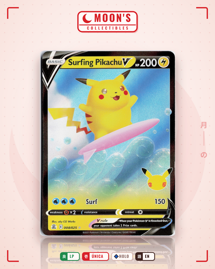 Surfing Pikachu V · Celebrations #8 · LP