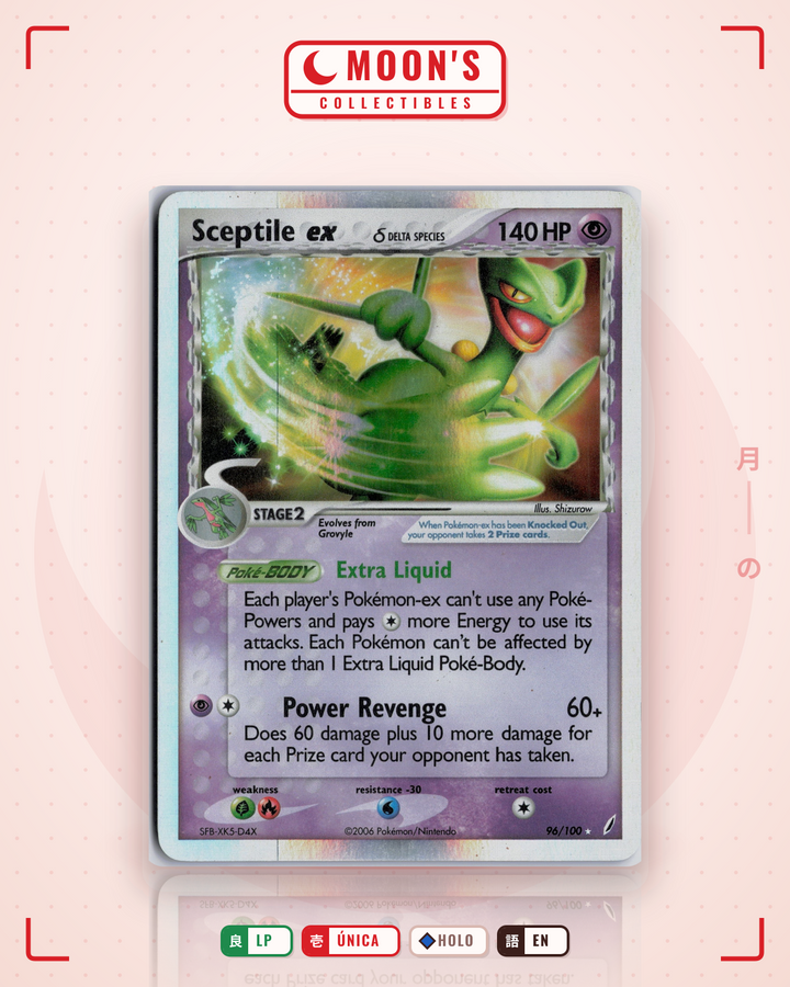 Sceptile ex δ · Crystal Guardians #96/100 · LP