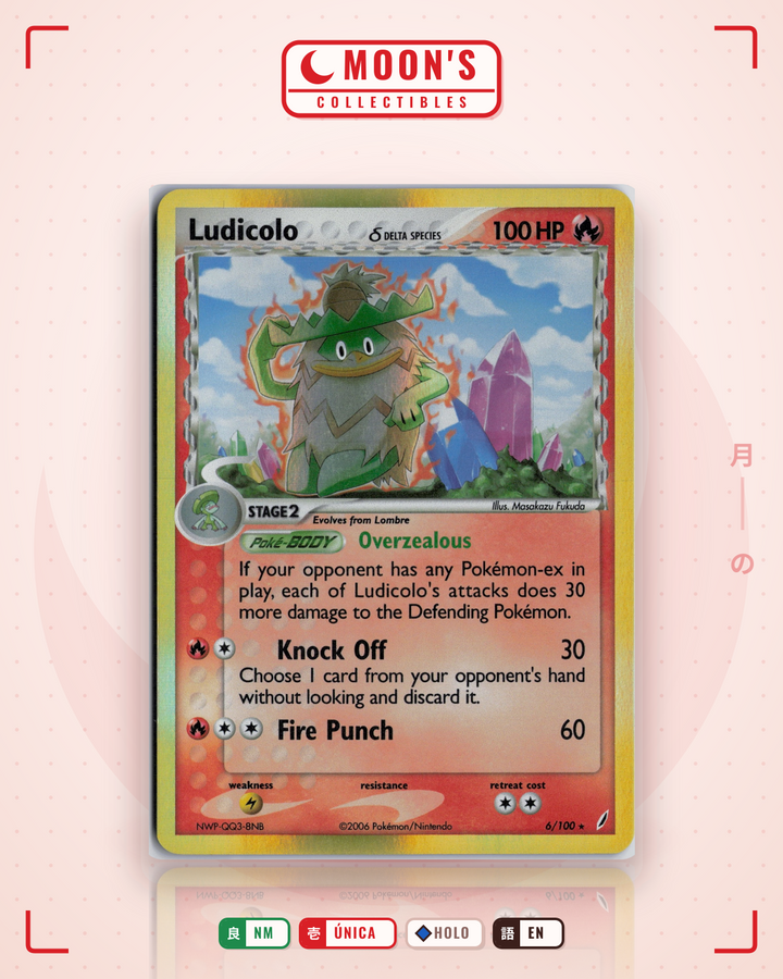 Ludicolo δ · Crystal Guardians #6/100 · NM