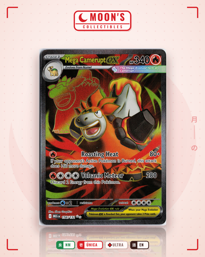 Mega Camerupt ex · Mega Evolution #156/132 · NM
