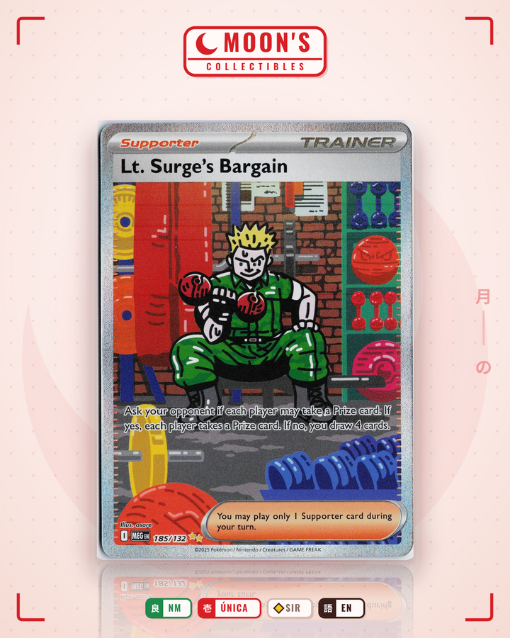 Lt. Surge's Bargain · Mega Evolution #185/132 · NM