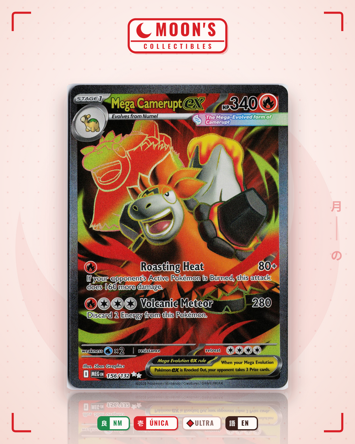 Mega Camerupt ex · Mega Evolution #156/132 · NM