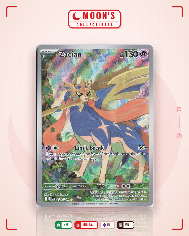 Zacian · Phantasmal Flames #100/094 · NM