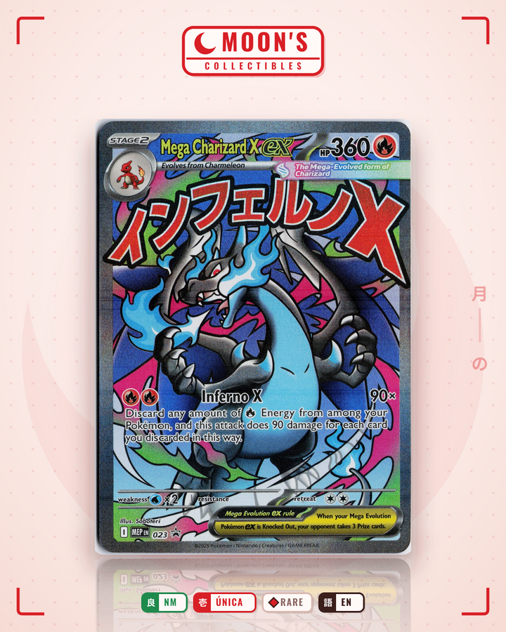 Mega Charizard X ex · Mega Evolution Black Star Promos #023 · NM