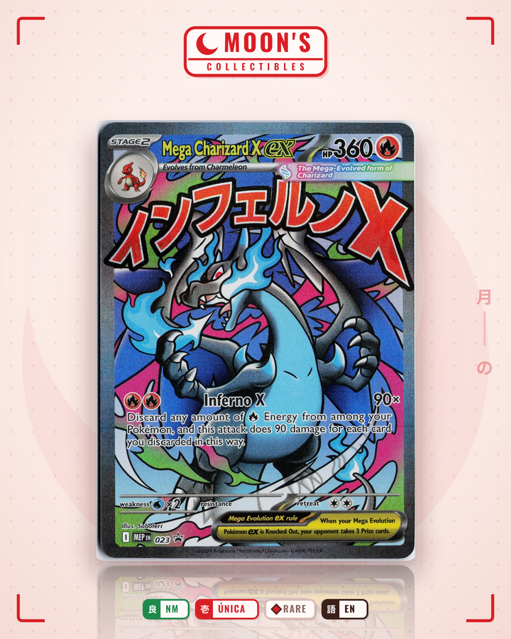 Mega Charizard X ex · Mega Evolution Black Star Promos #023 · NM