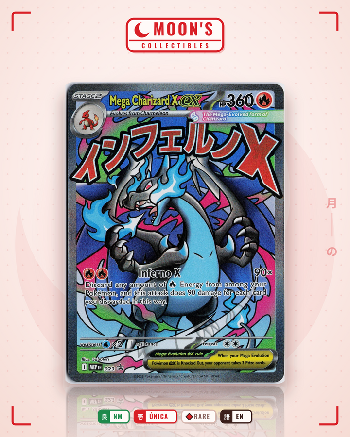 Mega Charizard X ex · Mega Evolution Black Star Promos #023 · NM