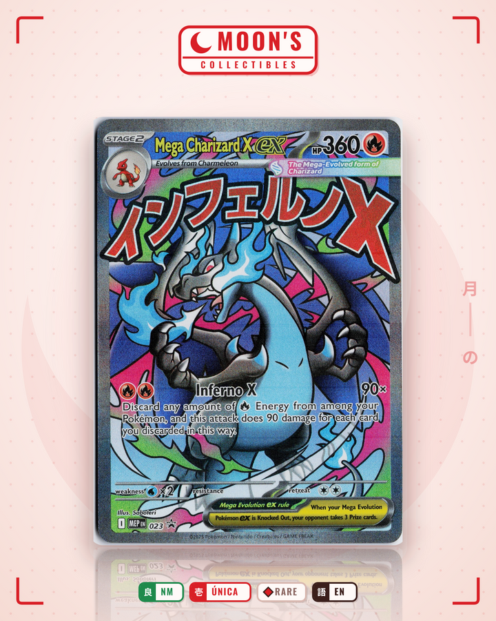 Mega Charizard X ex · Mega Evolution Black Star Promos #023 · NM
