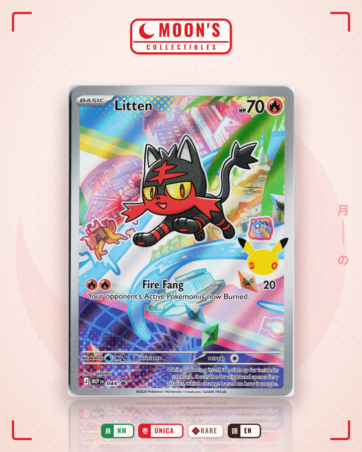 Litten · Mega Evolution Black Star Promos #044 · NM