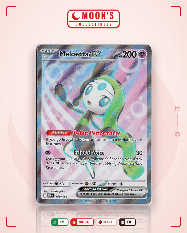 Meloetta ex · Black Bolt #159/086 · NM