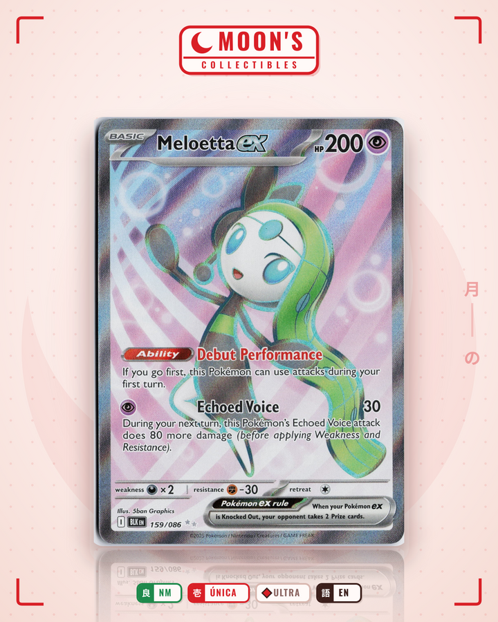 Meloetta ex · Black Bolt #159/086 · NM