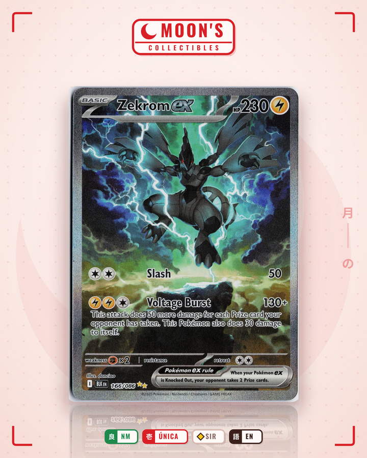 Zekrom ex · Black Bolt #166/086 · NM
