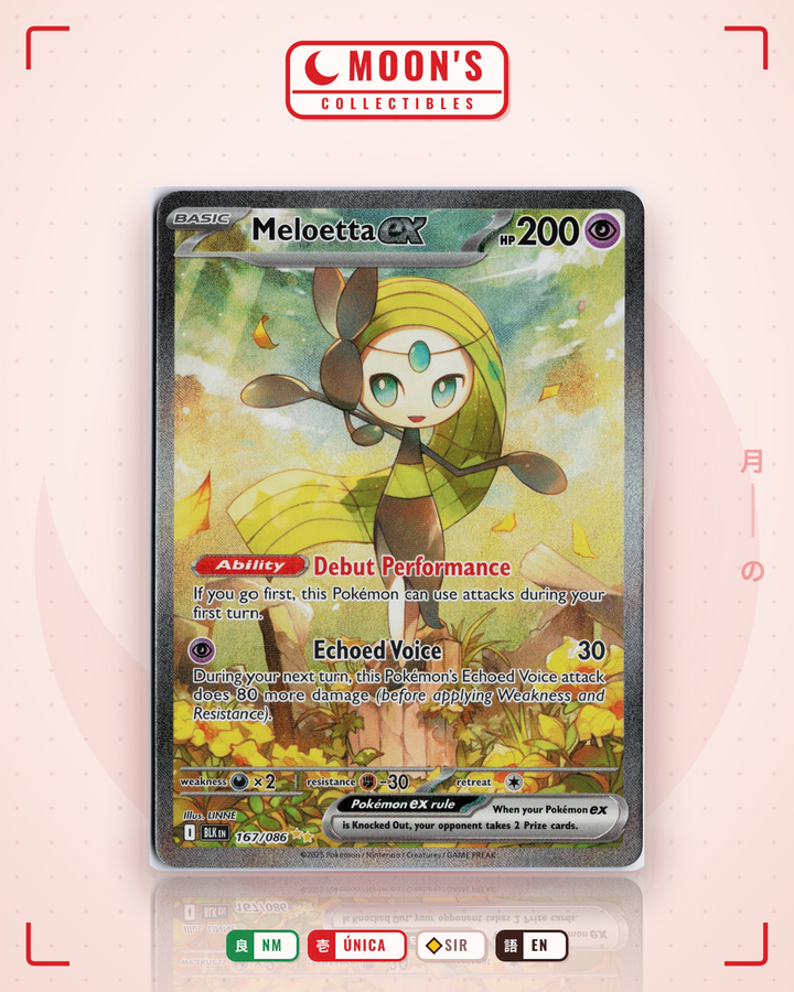 Meloetta ex · Black Bolt #167/086 · NM