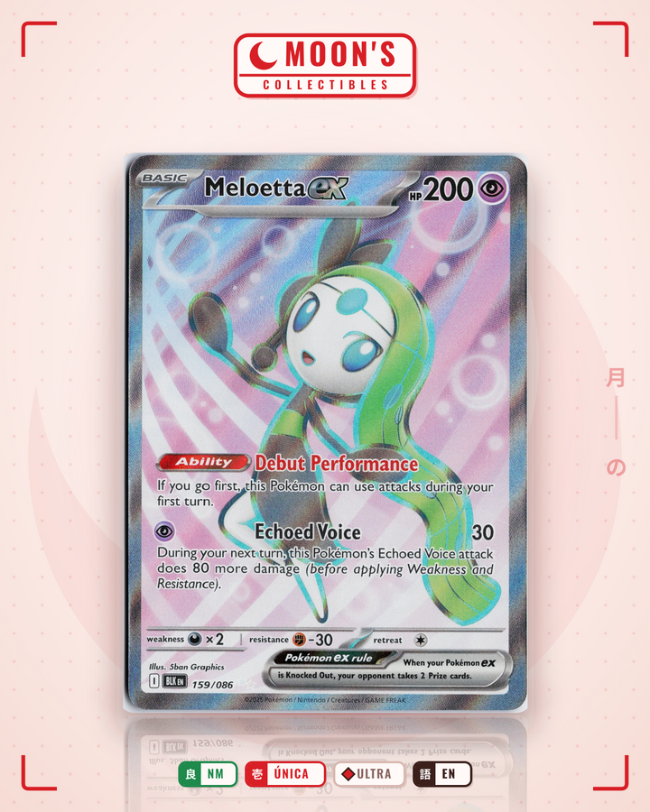 Meloetta ex · Black Bolt #159/086 · NM